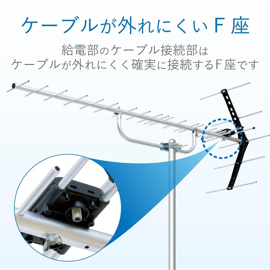 DX Antenna Terrestrial Digital Antenna Yagi UHF To 20 For Medium and Weak Electric Fields All Channels Compatible UA20 (Equivalent Elements)