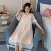 Danmo Woman Robe Ночная рубашка Длинная пижама Винтажная элегантная домашняя одежда Дамское длинное платье Полная длина ночные рубашки