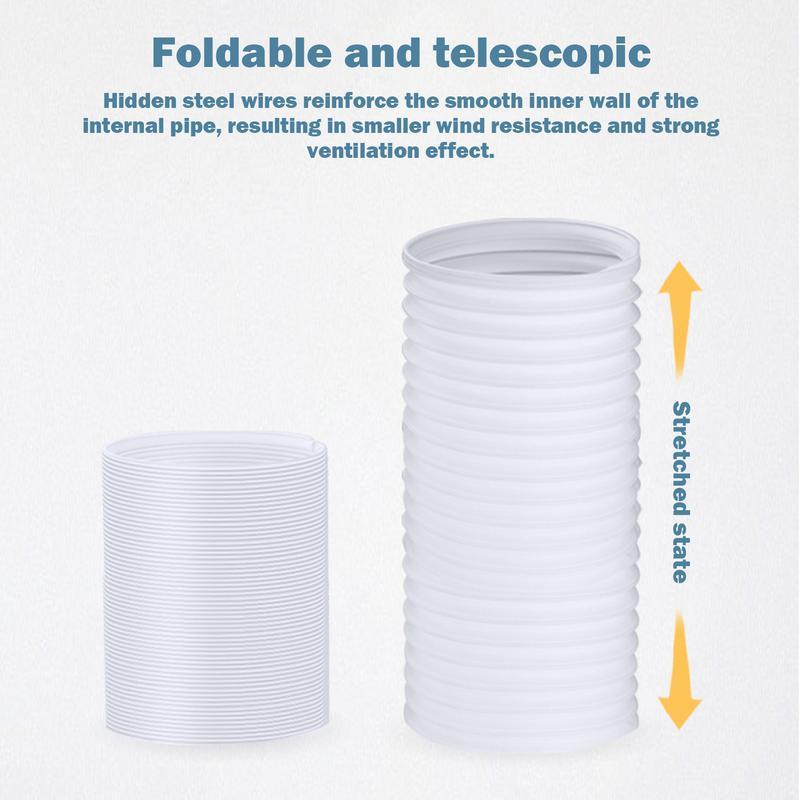 Air Conditioner Hose 5.1/5.9 Inch Diameter Exhaust Hose For Portable Air Conditioner Exhaust Hose For Portable AC Vent