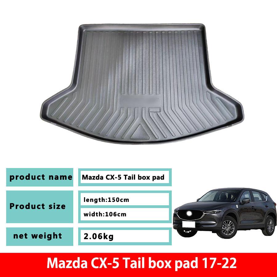 Экологичный износостойкий водонепроницаемый коврик в багажник из ТПЭ для Mazda CX-5 (2017-2022 гг.)
