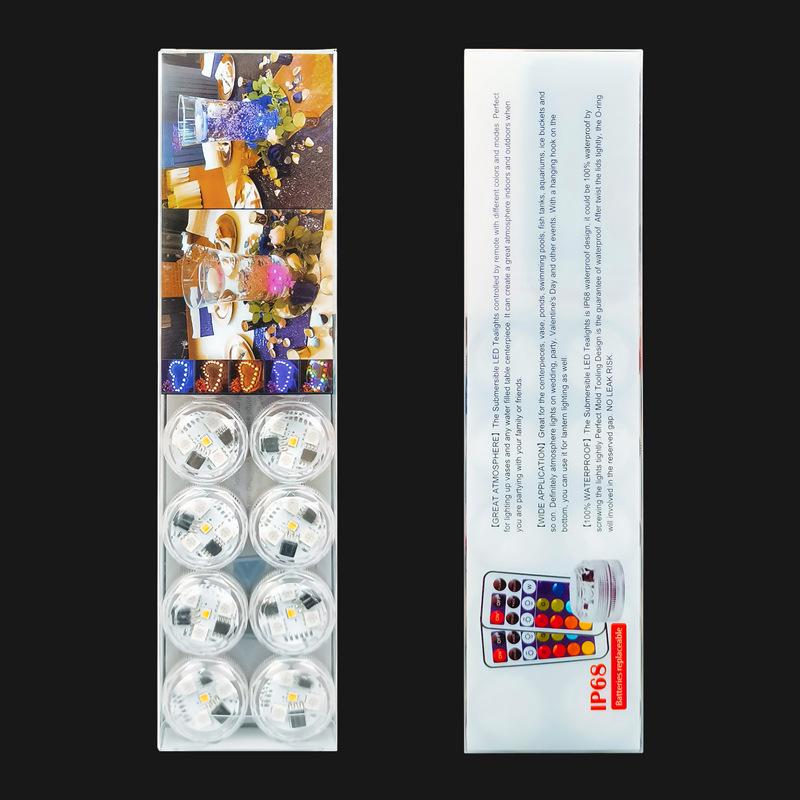 Водонепроницаемый светодиодный светильник-свеча с ручкой для аквариумов - Цветной подводный светильник для украшения микроландшафта