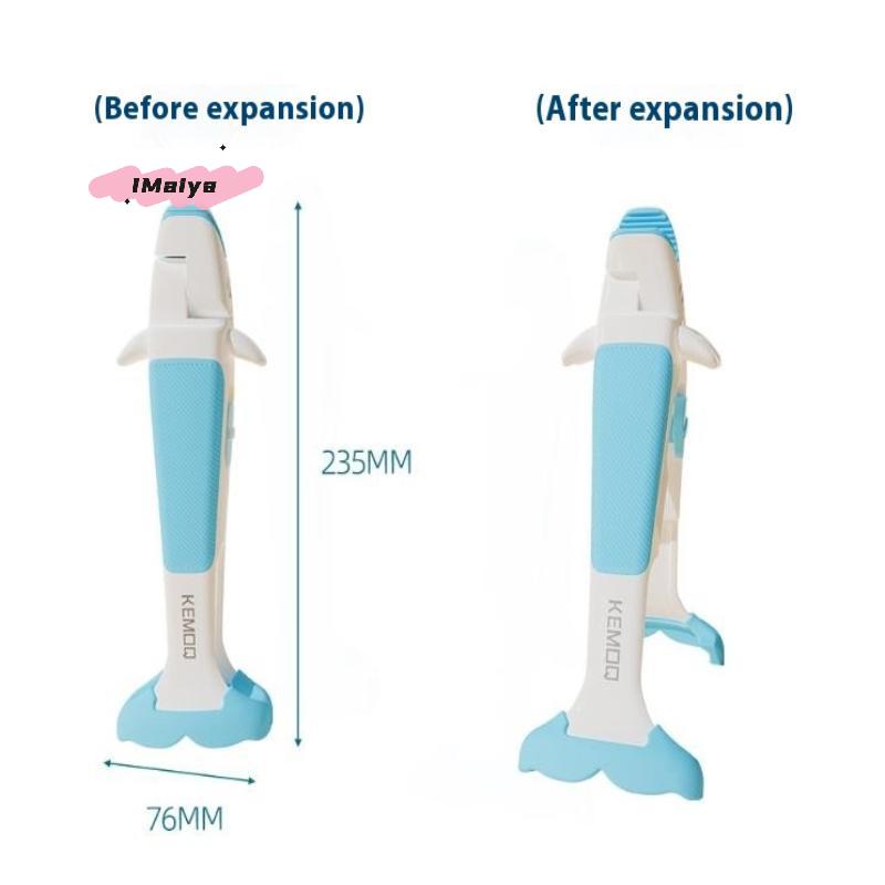 Whale Shape 2-in-1 Anti-Scalding Kitchen Clip Non-Slip ABS+Silicone Pot Bowl Holder Creative Kitchen Gadget
