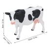 Simmental Cattle Figurine Plastic Realistic Cow Black White for Home Desk Decoration Party Gift