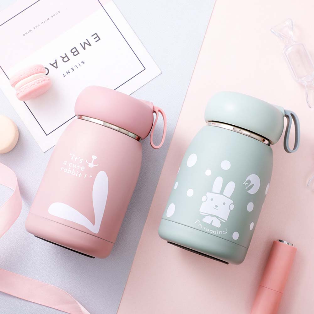 Traval Cartoon Coffee thermos Insulated Coffee Mug Vacuum Flask Thermos Cup Vacuum Water Bottle