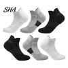 Athletic Running Socks Men Sports Socks, Cushioned Crew for Basketball Daily Performance And Outdoor Training, Breathable Moisture Wicking Compression