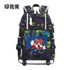 Mario Backpack for Boys Students Simple Large Capacity School Bag Sport Casual Lightweight Shoulder Bag