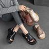 Johnature повседневные сандалии с открытым носком из натуральной кожи на толстой подошве, дышащая женская обувь на платформе