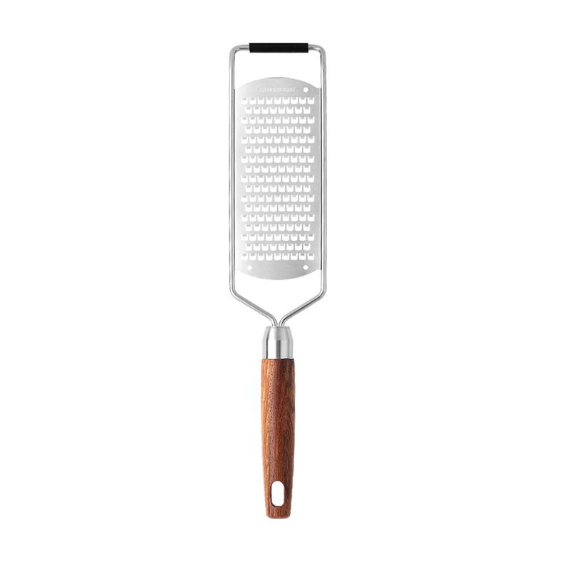 Pro Zester Grater, Lemon Zester, Parmesan Zester, Chocolate, With Razor-Sharp Stainless Steel Blade, Wood Handle