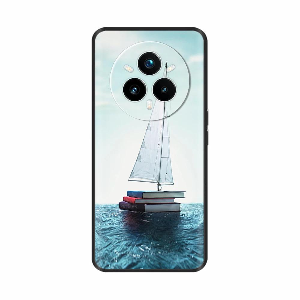 Для Realme 14 Pro Plus Чехол Задняя крышка Девичий Модный Рисунок Сердце Цветок Мягкий ТПУ Чехол Fundas Для Oppo Realme 14 Pro+ Чехлы