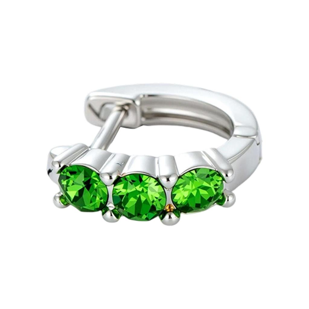 Серия цветов дофамина Каффы с кристальными инкрустациями: Прямой пин 8 мм для свежепроколотых ушей, изысканный дизайн края, изящные серьги для девочек