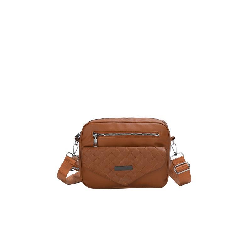 Female Diamond Grid Single Shoulder Crossbody Bag