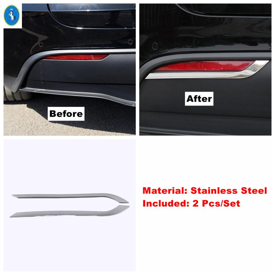 Front Rear Fog Lights Tail Eyelid Eyebrow Back Bottom Bumper Panel Cover Trim For Tesla Model Y - 2024 Exterior Accessories