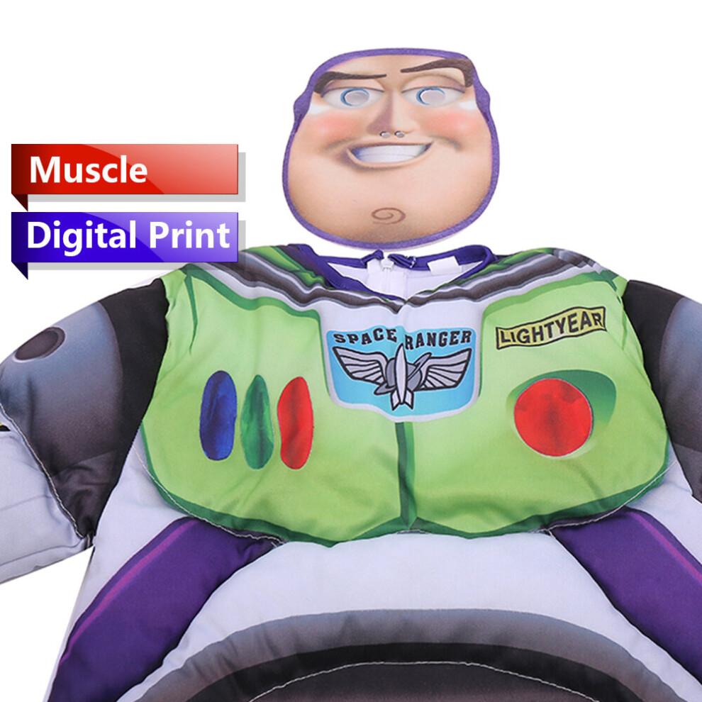 (L (10-12 Years)) Kids Space Range Buzz Lightyear Fancy Dress Halloween Cosplay Costume