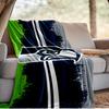 Seattle Seahawks Logo Blanket Outdoor Flannel Blanket for Camping, Hiking, Garden Parties, Picnic Essentials,gift for family and friends