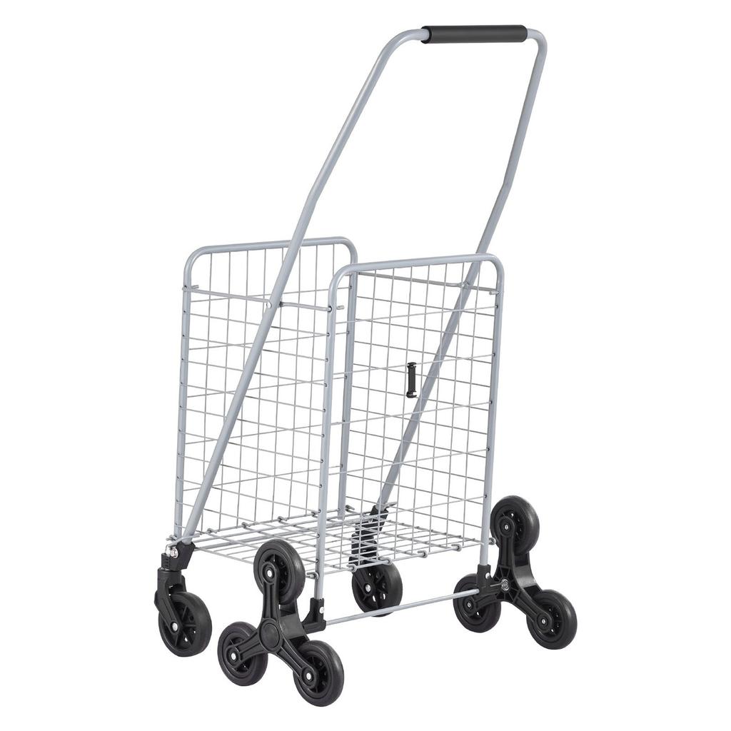 Stair Climbing Cart Foldable Shopping Cart 45L with Stair Climbing Wheels