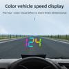 Автомобильный проектор на лобовое стекло Цифровой HUD скорости Цветной спидометр Head Up Display Км/ч Plug And Play GPS Для грузовых автомобилей