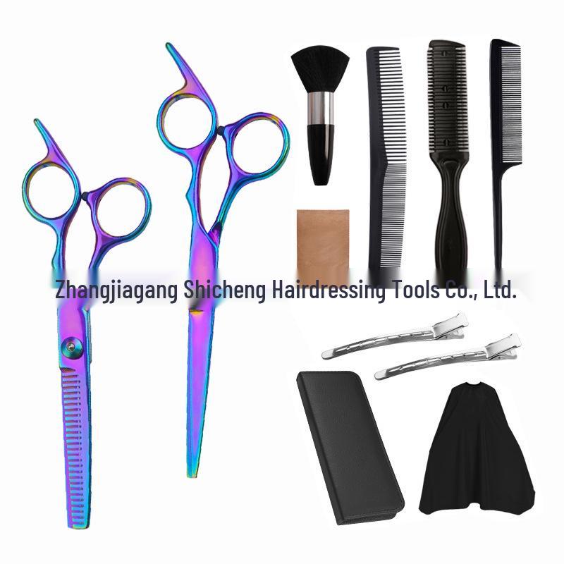 Профессиональный парикмахерский набор ножниц: Филировочные ножницы с плоским срезом для домашнего использования