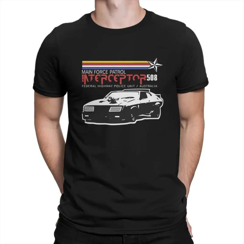 Interceptor 508 V2 T Shirts Mad Max Funny Tee Shirt Short Sleeve Crewneck T-Shirts 100% Cotton Original Clothes