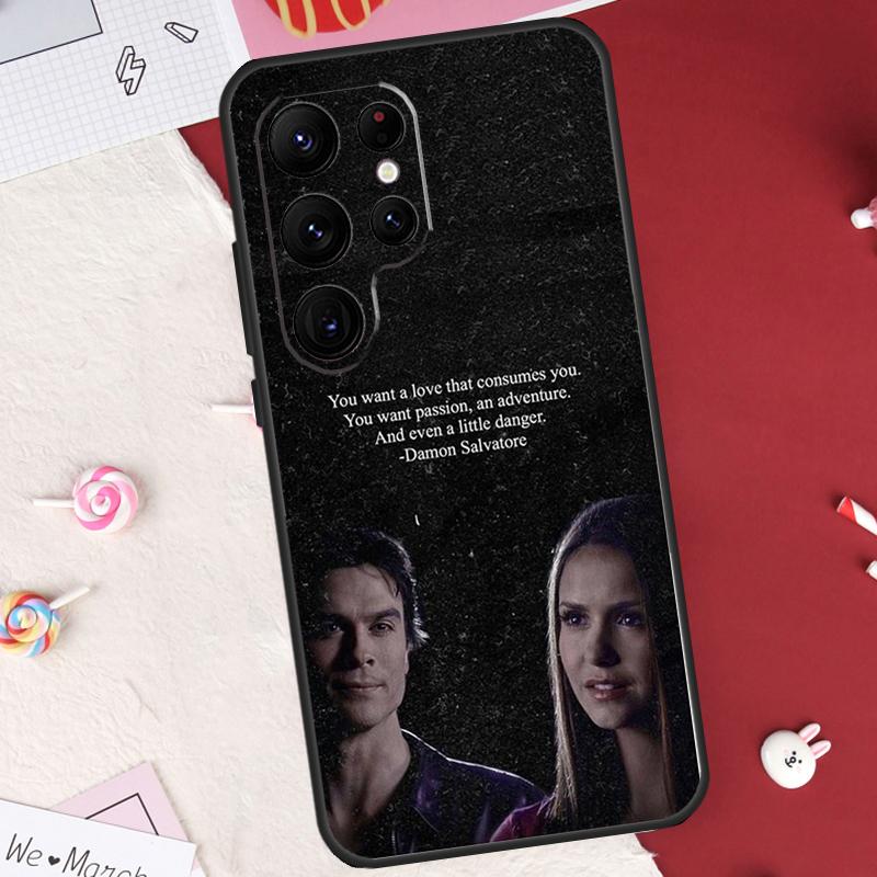 Чехол Damon Salvatore из Дневников вампира для Samsung Galaxy S26 Ultra S20 S21 S22 S23 S24 S25 Ultra S10 Plus S25 FE Защитный корпус