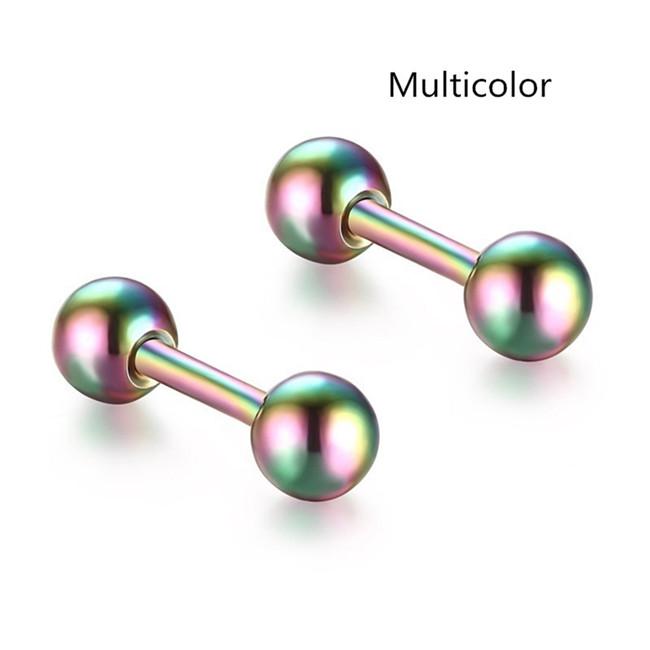 Нержавеющая сталь 4 мм круглый шарик уха серьги-гвоздики козелка спираль хряща пирсинг ювелирные изделия
