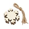 10Pcs Christmas Wooden Round Baubles Tags Christmas Tree Hanging Balls Decoration Kids DIY Craft Ornaments Navidad New Year 2024