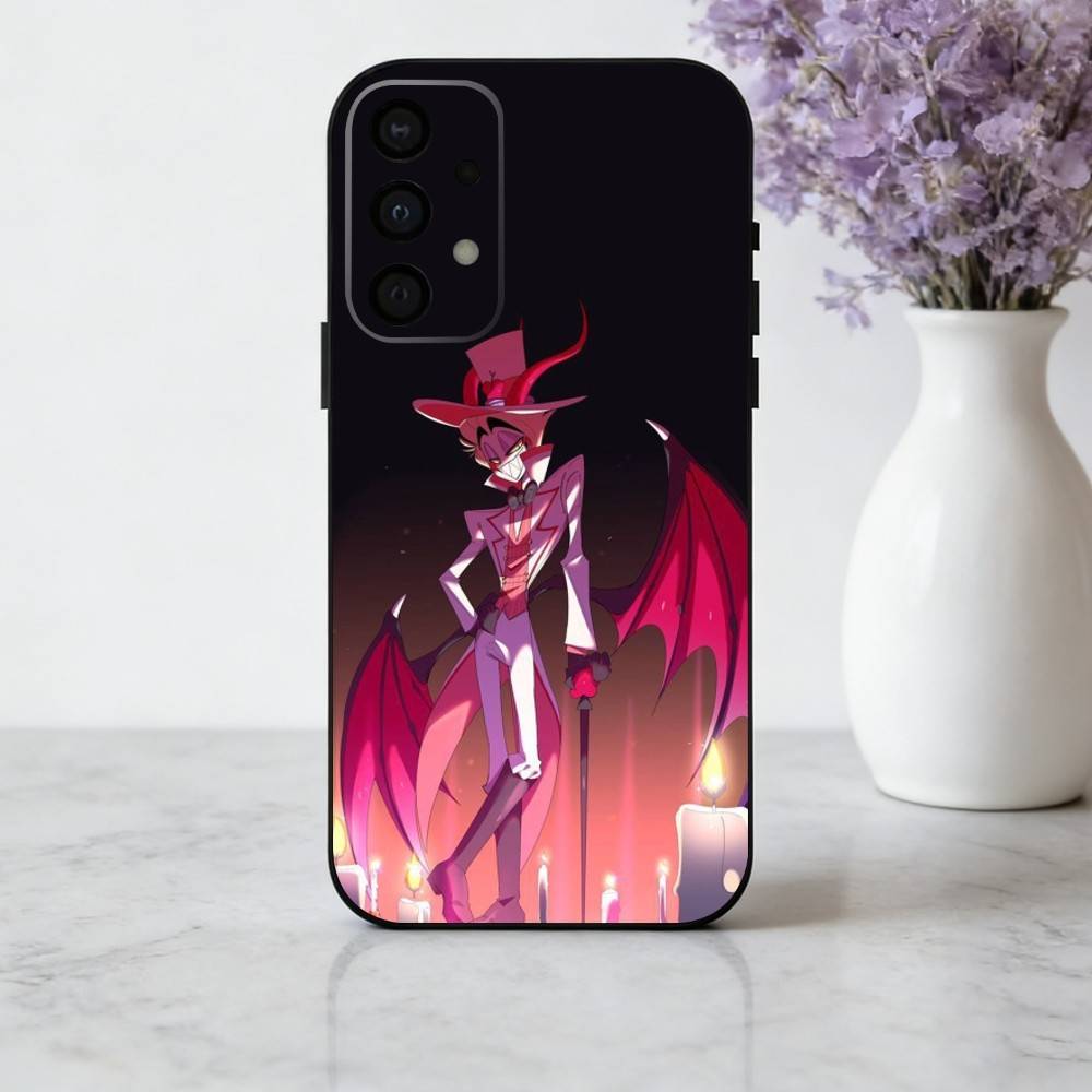 H-Hazbin H-Hotel L-Lucifer M-Magne Чехол для телефона Samsung Galaxy A73,A72,A71,A70,A53,A52,A51,Мягкий силиконовый черный чехол