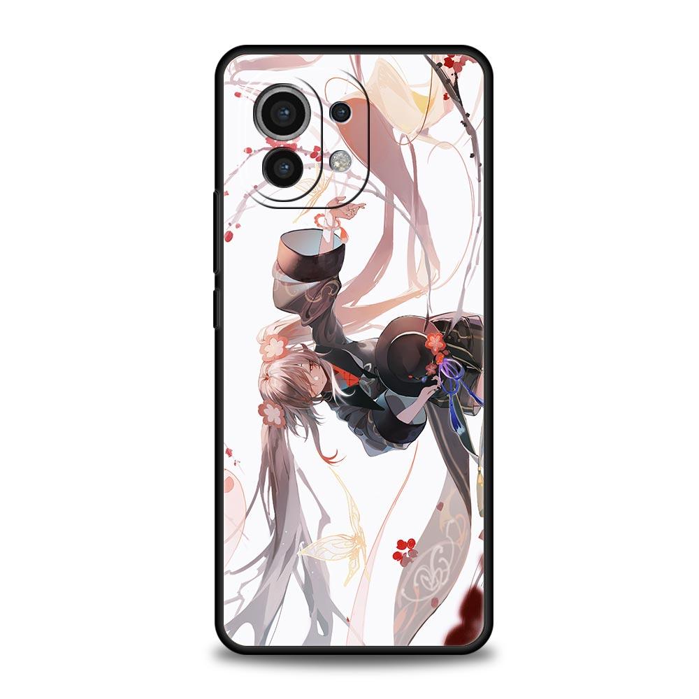Для Xiaomi Mi 13 12T 12 Lite 11 10T 11X 11T Pro 9T чехол для телефона Genshin Impact Raiden shogun Poco X3 NFC X4 F3 F4 M3 M4 5G чехол
