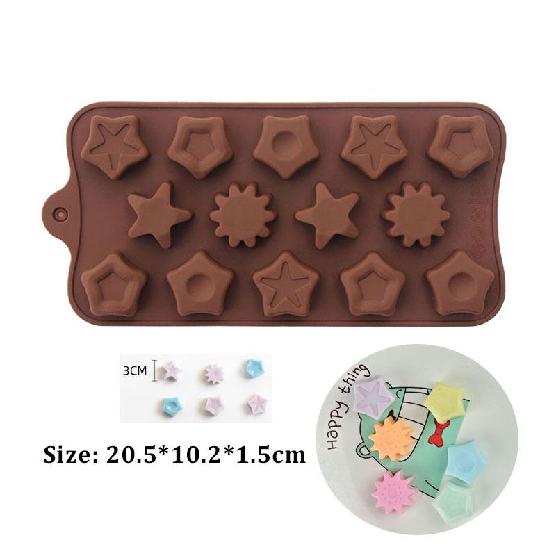 30-58 шоколадная форма ручная работа конфеты желе пудинг форма цветок сердце силиконовые формы инструмент для выпечки