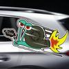 Классический дизайн, забавные наклейки PSSHH Snail Turbo, виниловые наклейки для мотокросса, светоотражающие гоночные наклейки, украшение для автомобиля