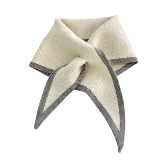 Женский шарф пэчворк цвет пирсинг обернутый короткий шарф ложный воротник зимний уличный велосипедный шарф-обертывание