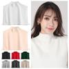 Adjustable Winter Sweater False Collar Solid Color Blouse Top Winter Season Clothing Accessories