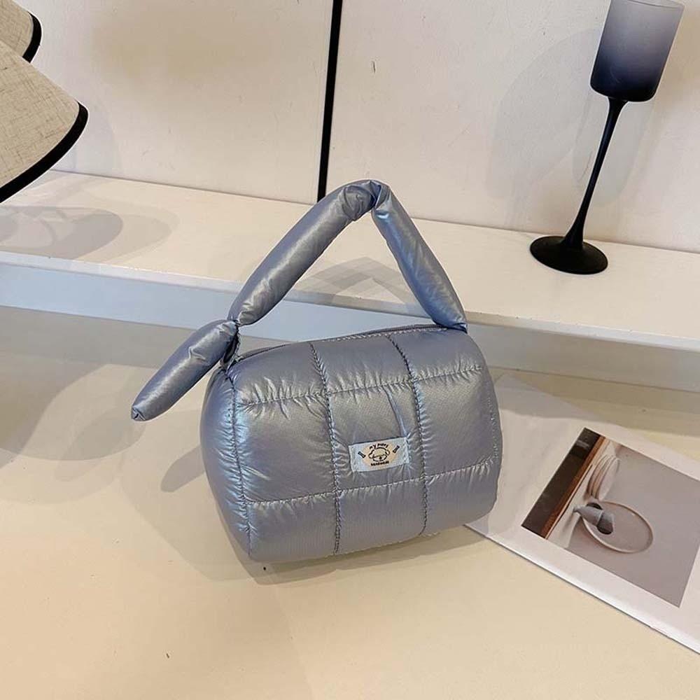 Стеганая пухлая сумка-тоут большой вместимости, стеганая сумка-пуховик, сумка-облако с плиссировкой, дорожная