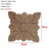Vintage Unpainted Wood Carved Decal Corner Applique Frame For Home Furniture Wall Cabinet Door Decorative Wooden Miniature Craft