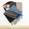 Winter Plaid Color Blocked Imitation Cashmere Scarf for Men High End Versatile Warm Shawl and Scarf