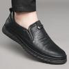 Модные кожаные туфли мужские осенне-зимние новые кожаные мягкие подошвы дышащие повседневные туфли из коровьих сухожилий нескользящие мужские туфли для вождения лоферы