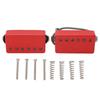 Звукосниматель для электрогитары Humbucker, двойная катушка, Alnico 5, для электрогитары в стиле LP, запасные части, матовый, GMB228, красный