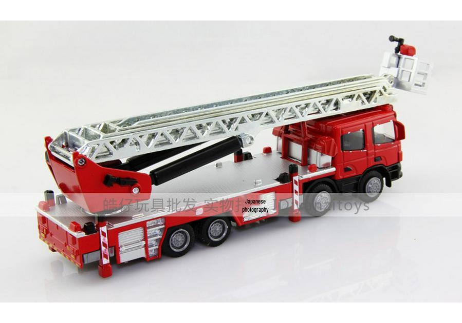 KDW625012 Модель пожарной машины из сплава, игрушка с лестницей