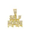 Men's Hip Hop Letter SELF PAID Pendant Necklace With 13mm Cuban Chain HipHop Iced Out Bling Necklaces Fashion Charm Jewelry Gift