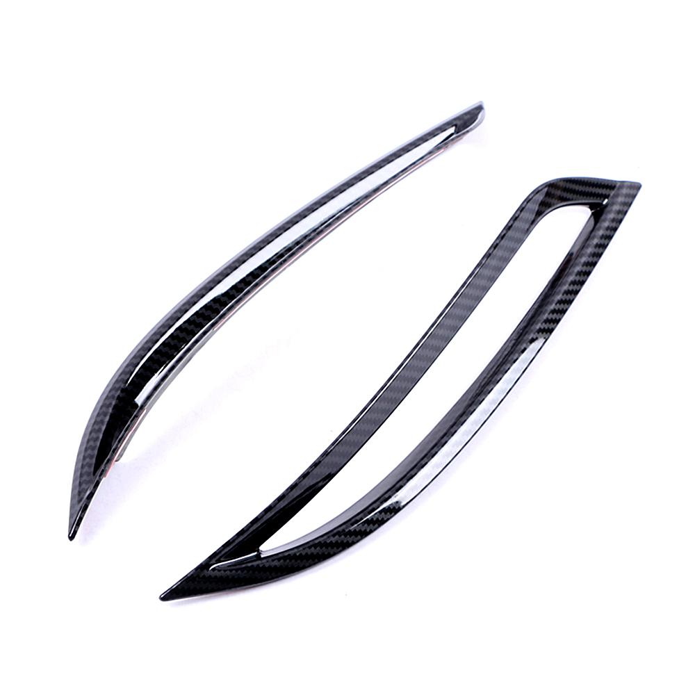 Для Tesla Model 3 задняя противотуманная фара противотуманная фара кольцевая рамка крышка отделка черный углеродное волокно серебристый цвет