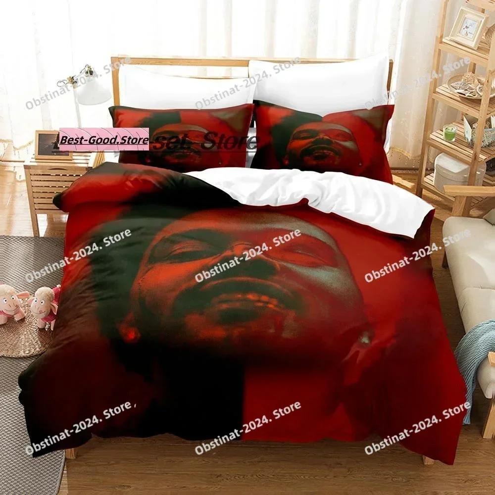 Fashion XO The Weeknd Bedding Set Printed single Comforter Quilt Bed Cover Duvet Cover Pillow Case 3 Pieces Sets Kids Adult Size
