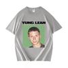 Смешная футболка с принтом Yung Lean Мем Мужская Мода Повседневная Футболка с коротким рукавом Унисекс Высокое Качество 100% Хлопок Оверсайз Футболка