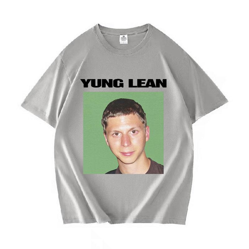 Смешная футболка с принтом Yung Lean Мем Мужская Мода Повседневная Футболка с коротким рукавом Унисекс Высокое Качество 100% Хлопок Оверсайз Футболка