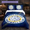 Leeds United Themed Bedding 3Pcs Duvet Cover Set Decorative Bed Linen For Teen Room Home Decoration
