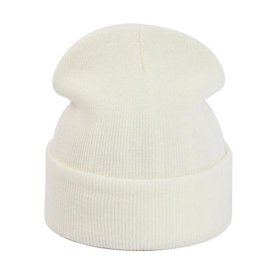 Simple Style Winter Beanies Unisex Solid Color Knit Beanies, Classic Slouchy Skull Cap for Winter, Soft Elastic Casual Warm Headwear Men Women,