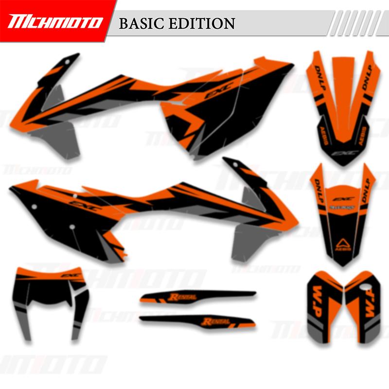 MCHMFG Графические фоны Наклейки Комплект Для KTM 125 250 300 350 450 SX SXF 2016 2017 2018 EXC EXC-F XCW 2017 2018
