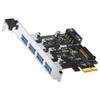 SAMZHE 4-портовая карта расширения PCIe USB 3.0 (Китайская версия)