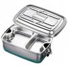 Double Layer Stainless Steel Lunch Box with Secure Buckle and Leak Proof Seal Food Container for School Office Outdoor