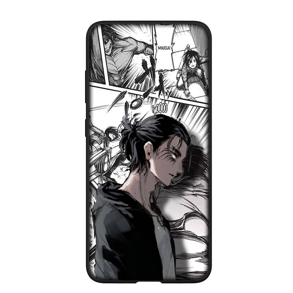 Чехол для телефона Samsung Galaxy S25 S24 S23 iPhone 16 15 Xiaomi Redmi Note 14 13 12 16E X 11 Pro Max Moto Comics Levi Attack On Titan Eren Jaeger Cover
