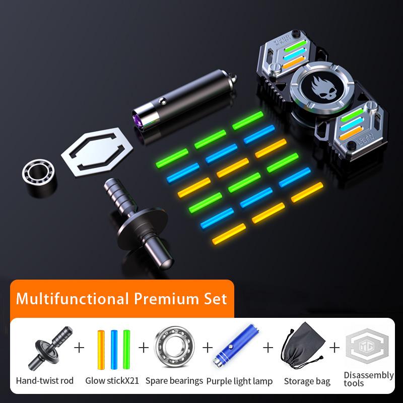 729 световых эффектов, комбинации, спиннер, металлические игрушки для мужчин, вращающийся гироскоп, напальчник, антистресс, EDC, подарки для снятия стресса