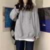 Женская толстовка с капюшоном, дополнительная толщина 2023 года: Свободный корейский стиль для женщин и студентов